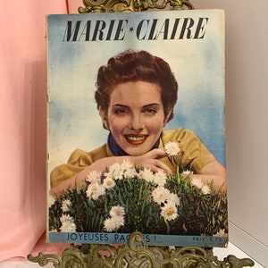 MARIE CLAIRE 1930s Vintage Fashion Magazine (France), Vintage French Magazine, Magazine Wall Art