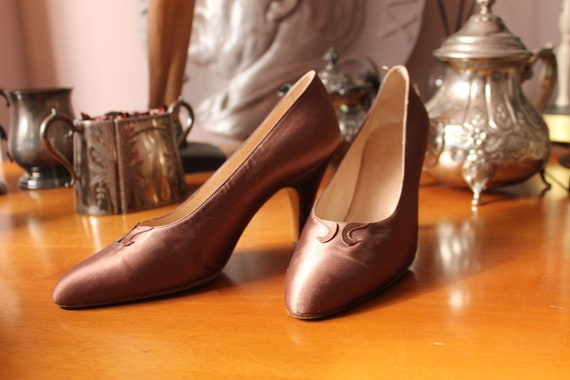 brown satin dress shoes Handmade Men Brown Shaded Slip on Shoes, Men Brown Formal Dress Shoes