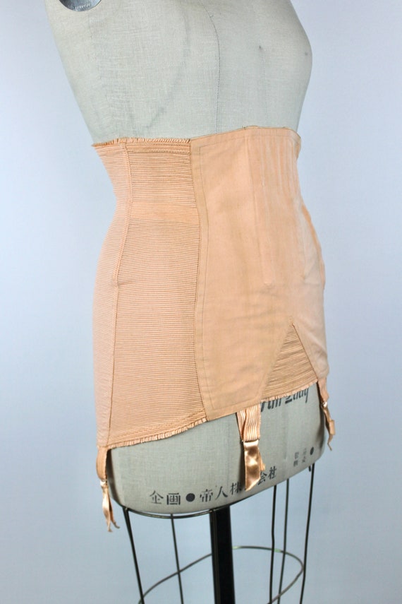 Vintage "Gardenia" Pink Shapewear Open Bottom Girdle,… Gem