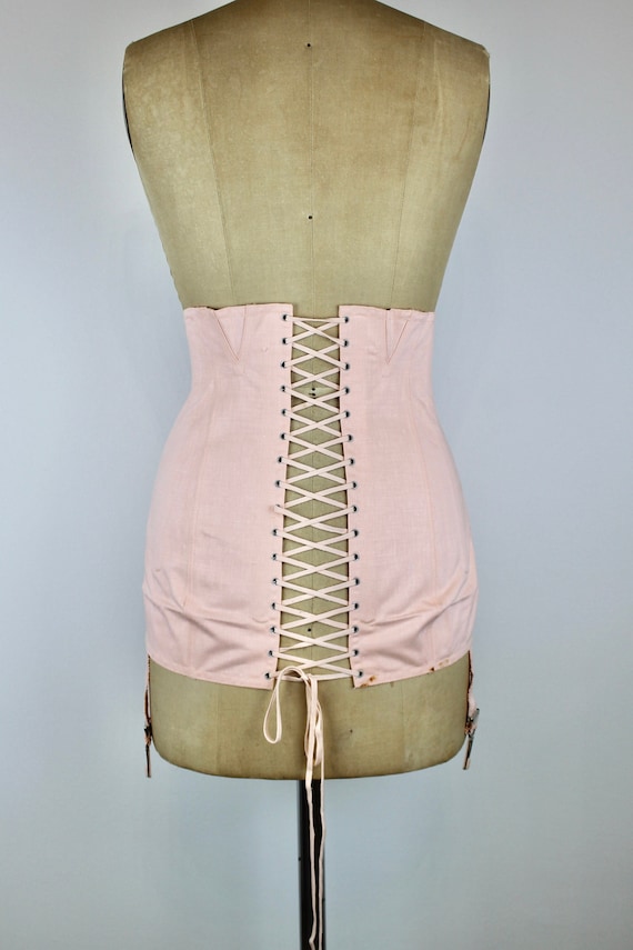 1950s Vintage Pink Cotton Girdle, Vintage Garter Belt, Suspender Belt,  Hosiery Belt, Boudoir Lingerie, Suspenders, Nude Shapewear, Deadstock - Etsy