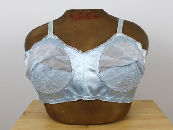 RARE 1950's Vintage Satin Torpedo Bra by "Astra",… - image 1