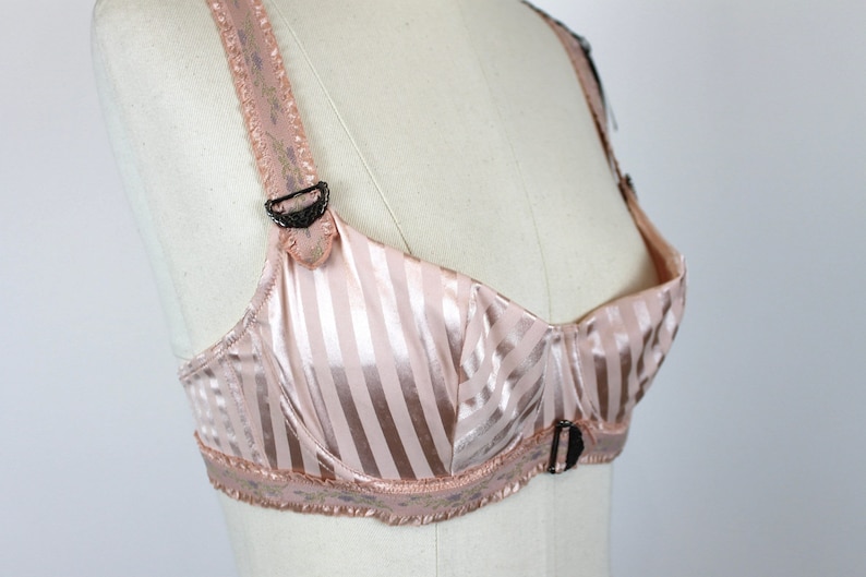 Vintage Inspired "Chantal Thomass" 2004 Lingerie Set, Vintage Bra + Girdle, Vintage Suspender Belt, Vintage Garter Belt image 7