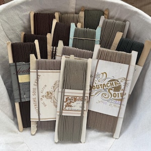 25 METRES Haute NOUVEAUTE Antique French Soutache, Silk Satin Cord, Haberdashery for Sewing Projects, Period Costumes, Antique