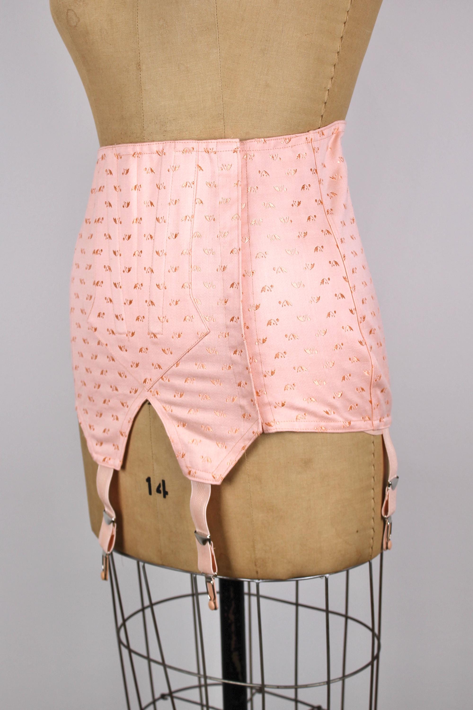 pink garter belt Fleur Du Mal Juliet Lace Garter Belt | Pink