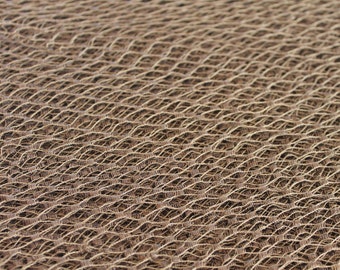 Antique Brown Veiling, 1930s Millinery Veiling Net, Millinery Supplies, Antique Lace