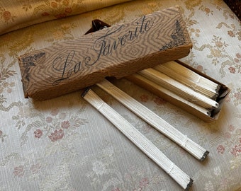 Lot of 12, 1900s Antique French Boning for Dressmaking 22cm, Antique Sewing Supplies