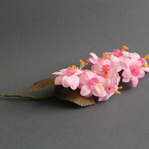Various 1970s Vintage Millinery Flowers, Pink, Blue or White Flowers, for Weddings Hats Crafts Scrapbooking Dolls