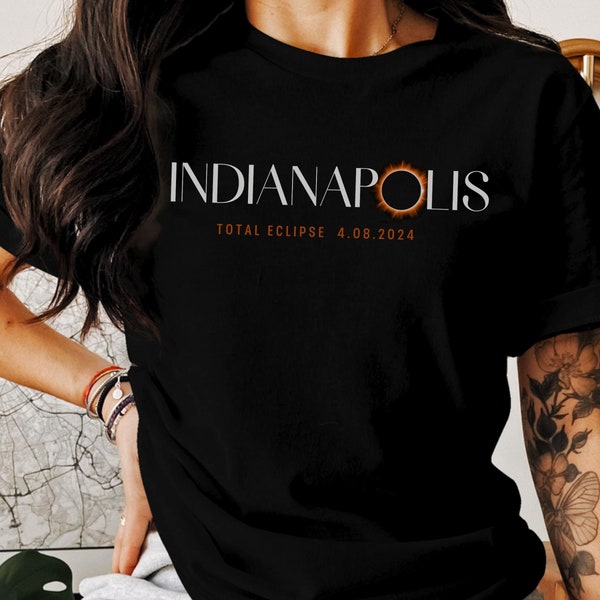 Indianapolis Total Solar Eclipse 2024 Shirt, Indianapolis Solar Eclipse Tee, Solar Eclipse Tshirt