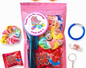 Personalised Roller Disco Party Bags | Pre-Filled Girls Birthday Goodie Bags