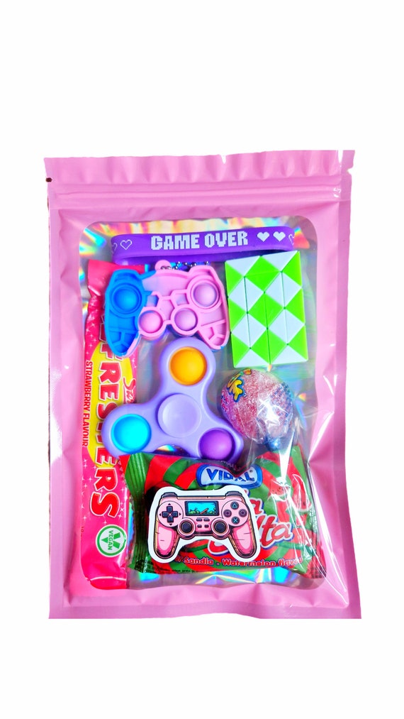Level Up Gamer Party Bags, Pre-filled Goodie Pouches, Gaming Party Favors