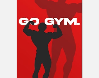 Golden Era Bodybuilding Poster, Minimalist Fitness Wall Art, Workout Motivation Print
