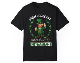 Irish Forecast Comfort Colors Camiseta unisex teñida en prenda
