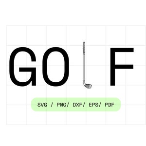 Golf SVG, golf PNG, clipart golf, golf svg, golfeur SVG, svg cadeau golf, chemise de golf, svg club de golf, svg gobelet de golf