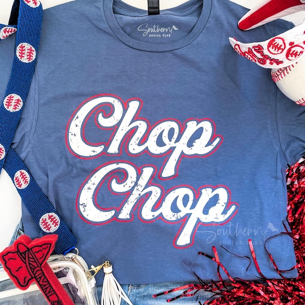 Chop Chop Shirt, Atlanta Baseball Sweatshirt, Braves Shirt for Women, Braves Graphic Tee, Braves Baseball, Comfort Colors