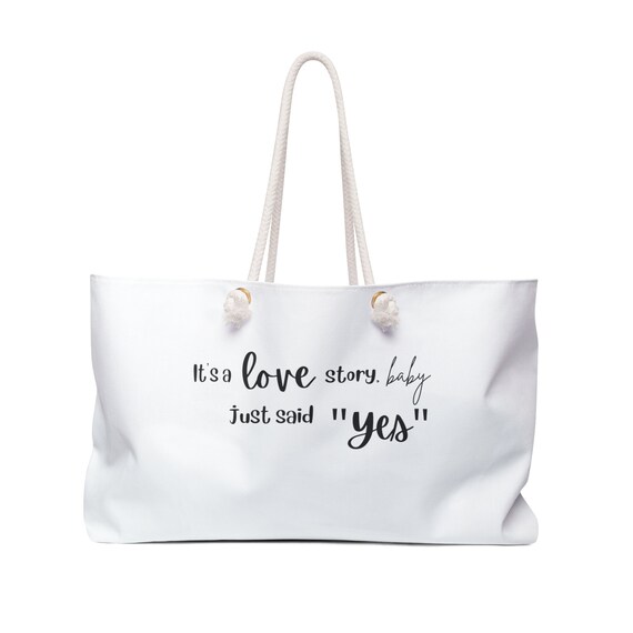 Taylor Swift Bride Weekender Bag Marry Me Love Story Marriage Bride Bachelorette Bag Etsy