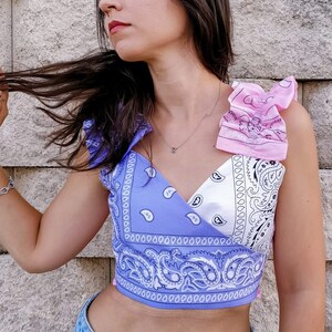 Bandana tops Etsy Espa a