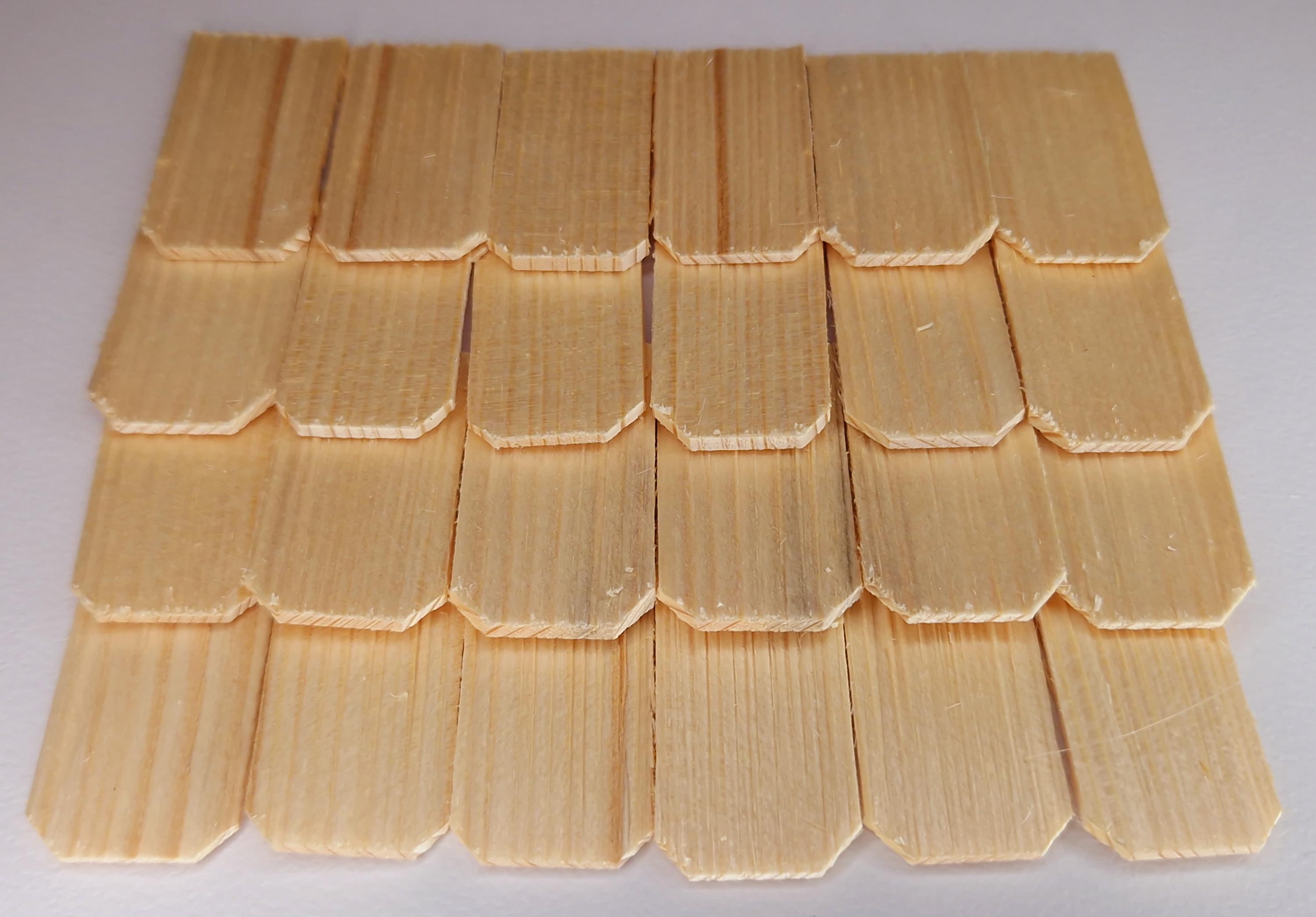 Hand Split Shingles Hand-split Shingles / Roof Shingles, Size 2 X 1.5 Cm / Approx. 1-2 Mm ...