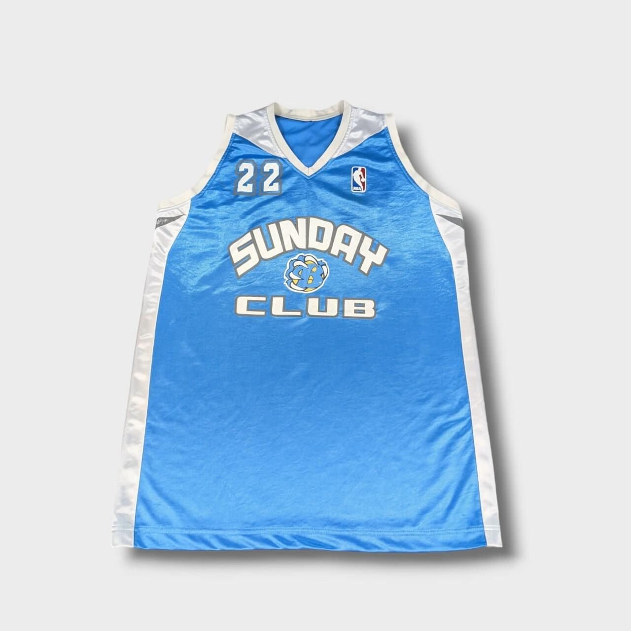 Blue basketball jersey hot sale