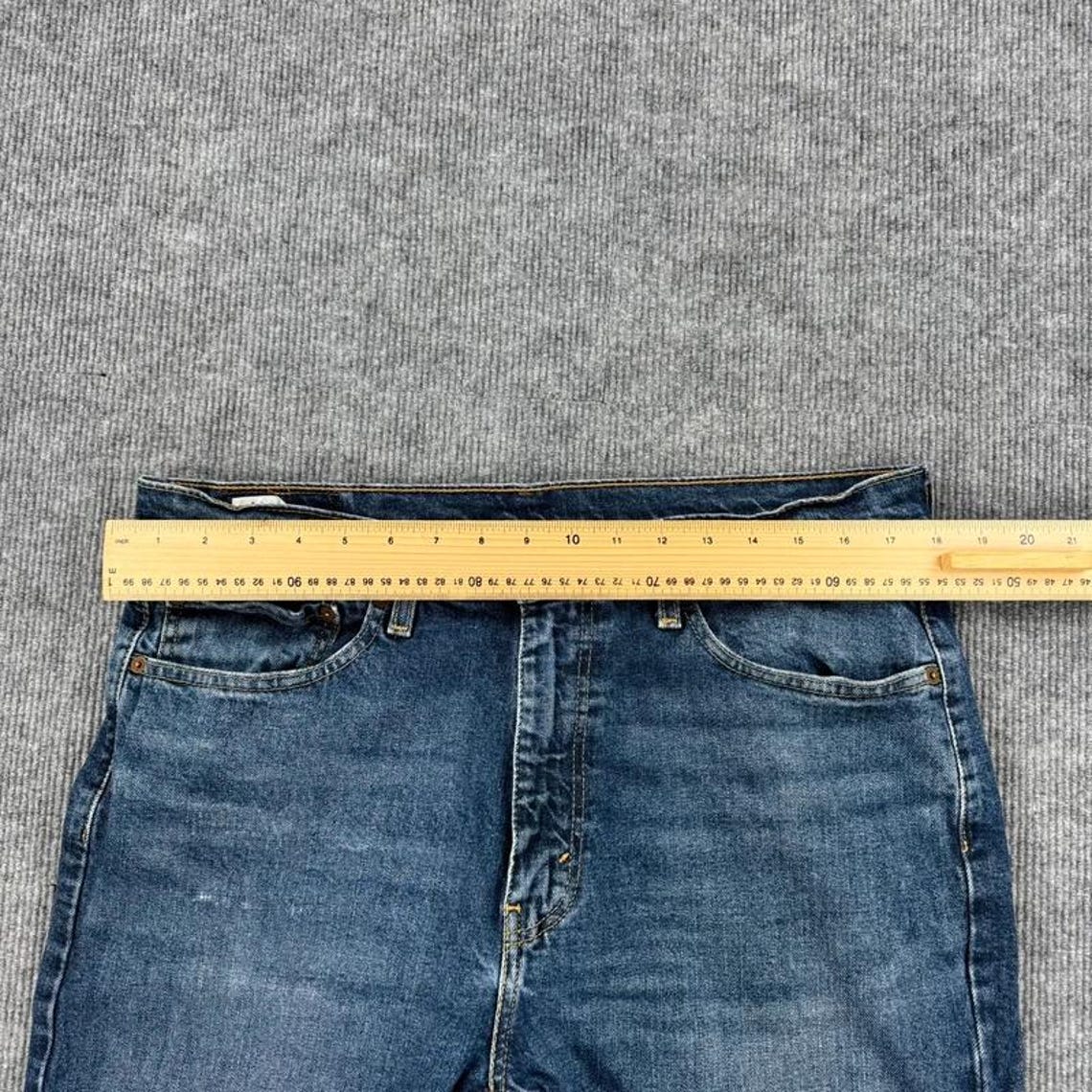 Levis 535 Jeans Mens W36 L34 Blue Straight Fit, foto 4 di 5