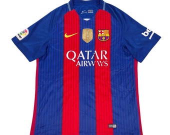 Authentic Nike FC Barcelona Barca Football Shirt Number 10 Messi L