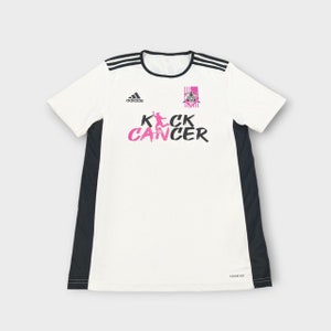 Adidas white football shirt jersey solar kick cancer top men&#39;s size medium