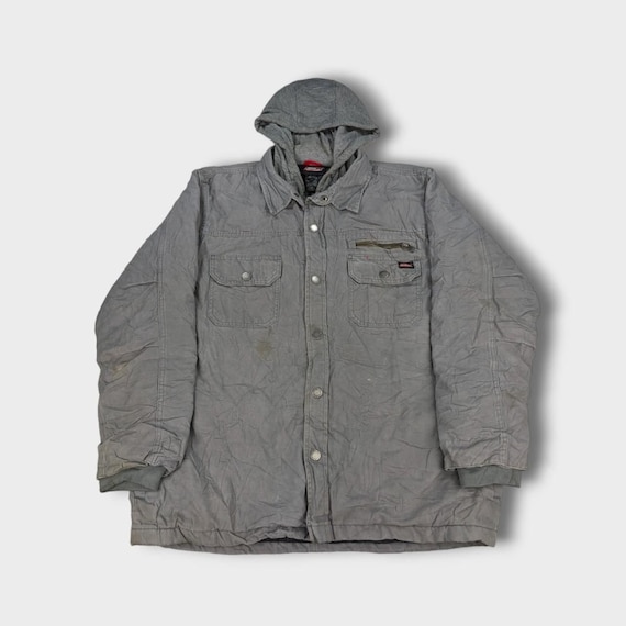 Vintage Dickies graue Vintage Workwear Jacke Hoodie Herren Größe