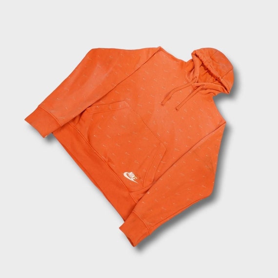 nike sportswear swoosh hoodie orange