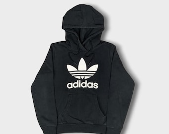 ウェア 90s adidas black pullover Vintage 90's ADIDAS Trefoil Oversize Sweatshirt Adidas
