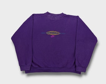 Vintage Nike 90s purple sweatshirt - Men's Size Small/Medium