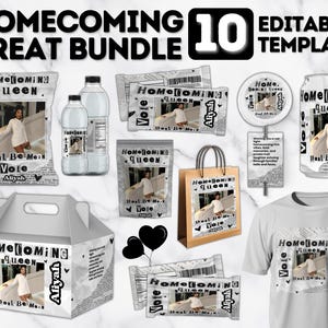 Vote Homecoming Queen Campagin Bundle, Homecoming Chip Bag, Candy Cards, Lollipop Tags, Pink Hoco Treat Bundle, Homecoming Campaign Ideas