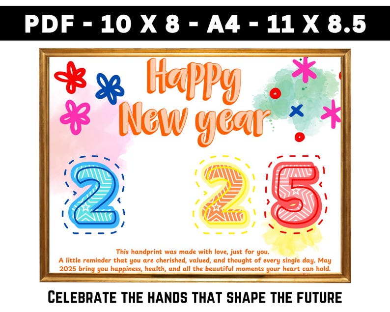 New Year Handprint Craft For Kids Keepsake 2025 Happy New Years Eve Il 794xN.6577432267 I2fn