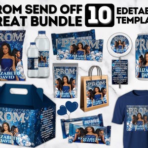 Prom Send Off Treat Bundle: Editable Templates (Digital Files)