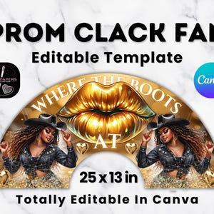 Clack Fan Squad | Where Them Fans At Fan Template | Boots on the Ground PNG | Clack Fan | Cowgirl Fan Template | Gift
