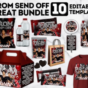 Red Black Prom Send Off Treat & Shirt Bundle (Digital Download)