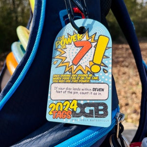 Disc golftags met bevoegdheden (aanpasbaar)