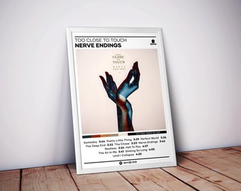 Too Close to Touch Poster | Nerve Endings Poster | 4 Colors | Album Poster Prints | Rock Music Posters | Wall Decor Posters | Album Covers