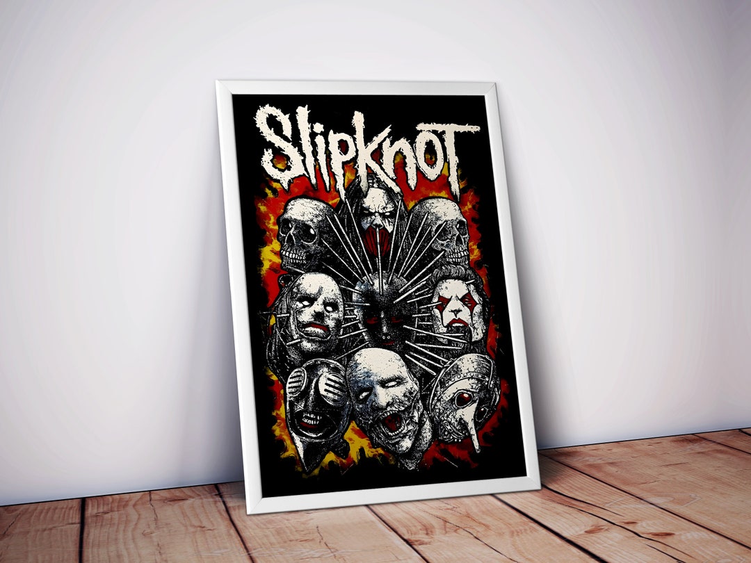 Slipknot Poster Metal Music Poster Slipknot Prints Slipknot Band Poster Music Poster Print Large