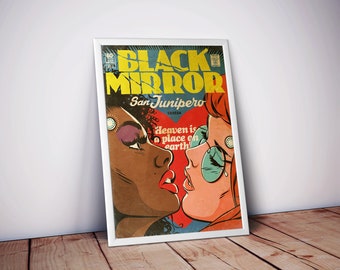 Black Mirror Poster | TV Series Poster | Black Mirror Comics | Black Mirror Prints | Comic Posters | Wall Decor Poster | Movie Poster Prints
