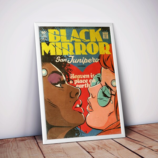 Black Mirror Poster | TV Series Poster | Black Mirror Comics | Black Mirror Prints | Comic Posters | Wall Decor Poster | Movie Poster Prints