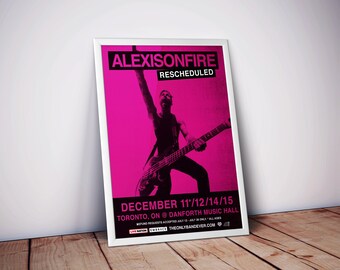 Alexisonfire Poster | Concert Posters | Alexisonfire Prints | Music Poster Prints | Rock Music Posters | Wall Decor Posters | Music Gifts