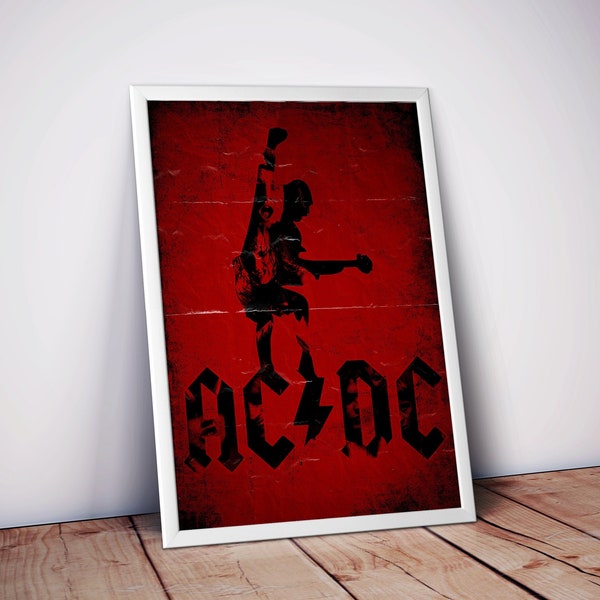 AC/DC Poster | Band Posters | ACDC Poster Prints | Music Poster Prints | Rock Music Posters | Wall Decor Posters | Music Gifts | Wall Arts