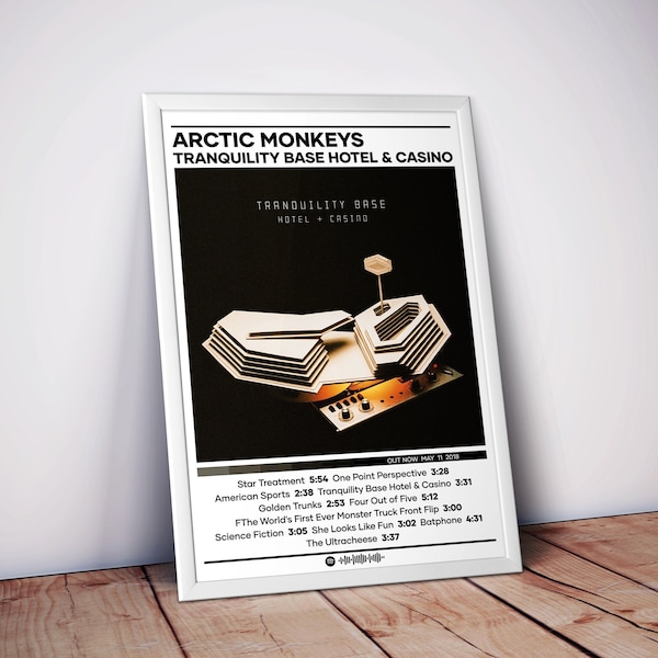 Arctic Monkeys Poster | Tranquility Base Hotel & Casino Posters | 4 Colors | Album Poster Prints | Rock Music Posters | Wall Decor Posters