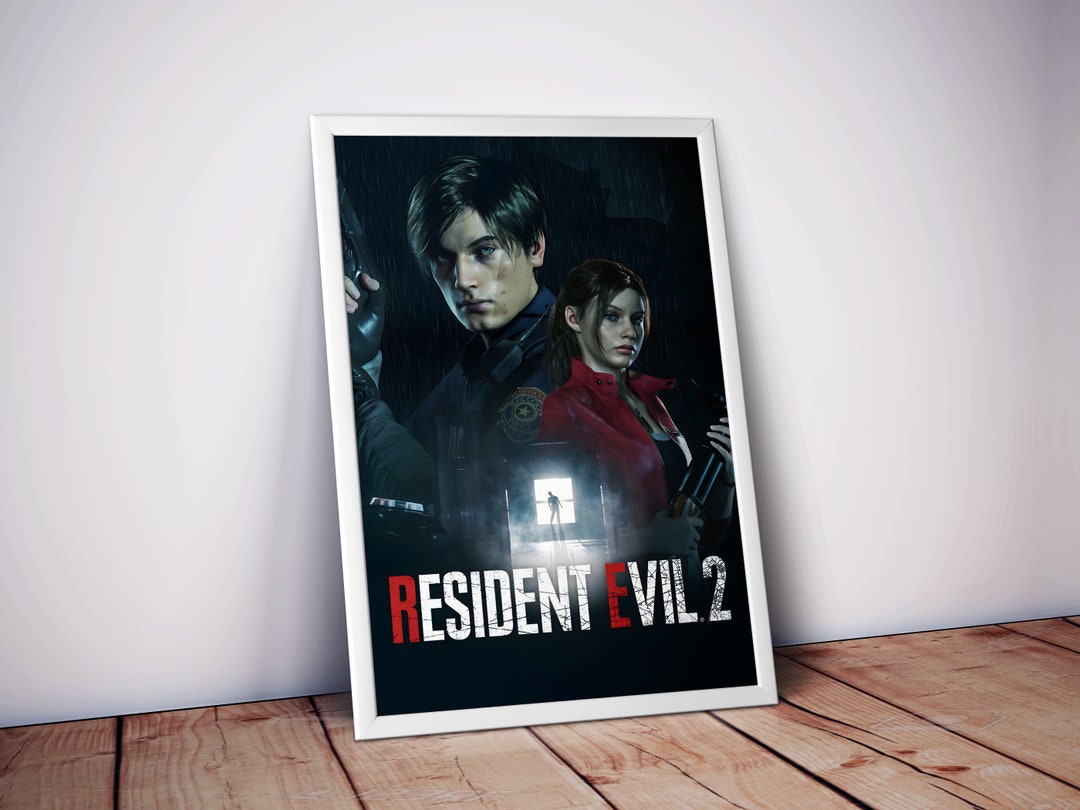 Resident Evil 2 Poster Resident Evil Print Gaming Poster Video Game ...