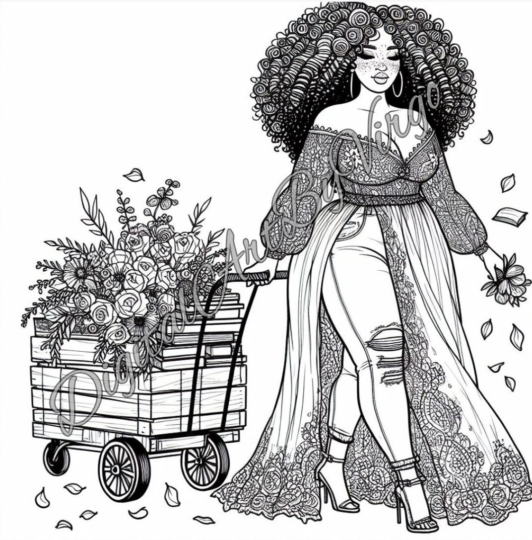 5 Pages Adult Coloring Pages Etsy