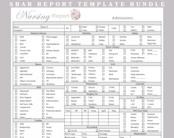 Psychiatric Nursing SBAR Report Template: Mental Health Handoff (PDF)