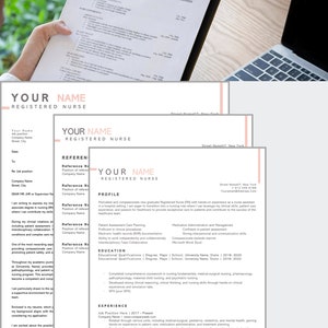 New Grad Nursing Resume Template Bundle: Sample Resume, Cover Letter