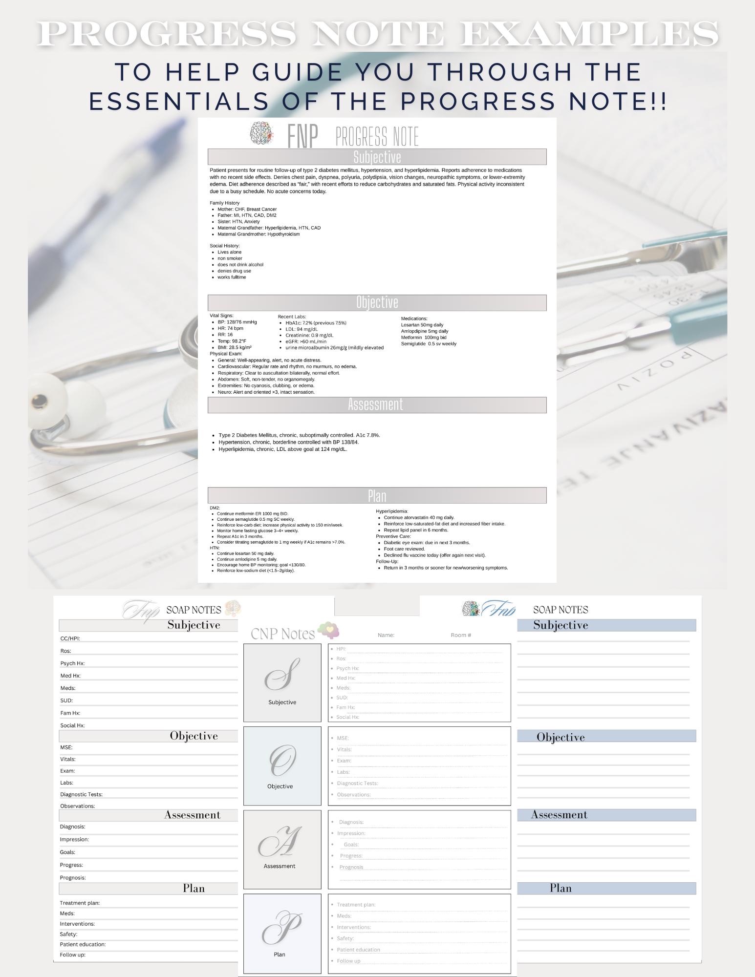 semaglutide soap note FNP SOAP Note Template Bundle: Primary Care Progress Review (PDF)
