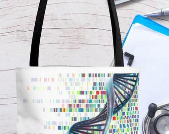 Regalo de investigación personalizado: Tote Bag (AOP) con diseño de investigación único.