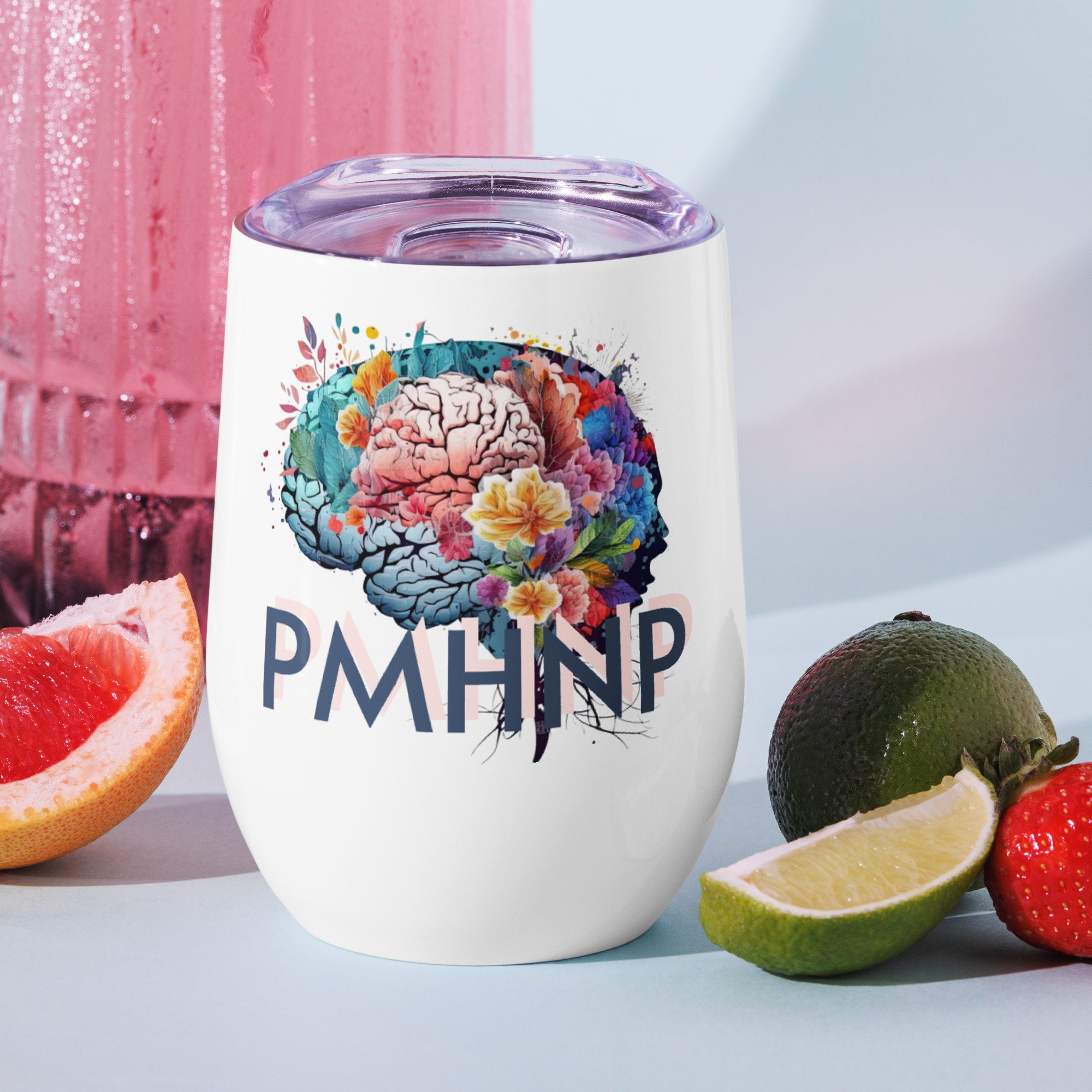 Custom Psych NP gift: Wine tumbler