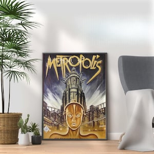 Metropolis Movie Poster Print: Vintage Film Wall Art (A3, A4, A5)